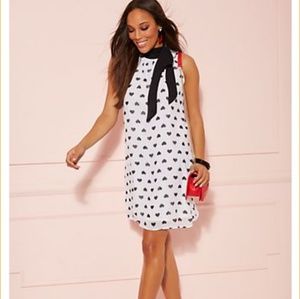 NWT NY& Company Heart-Print Shift Dress